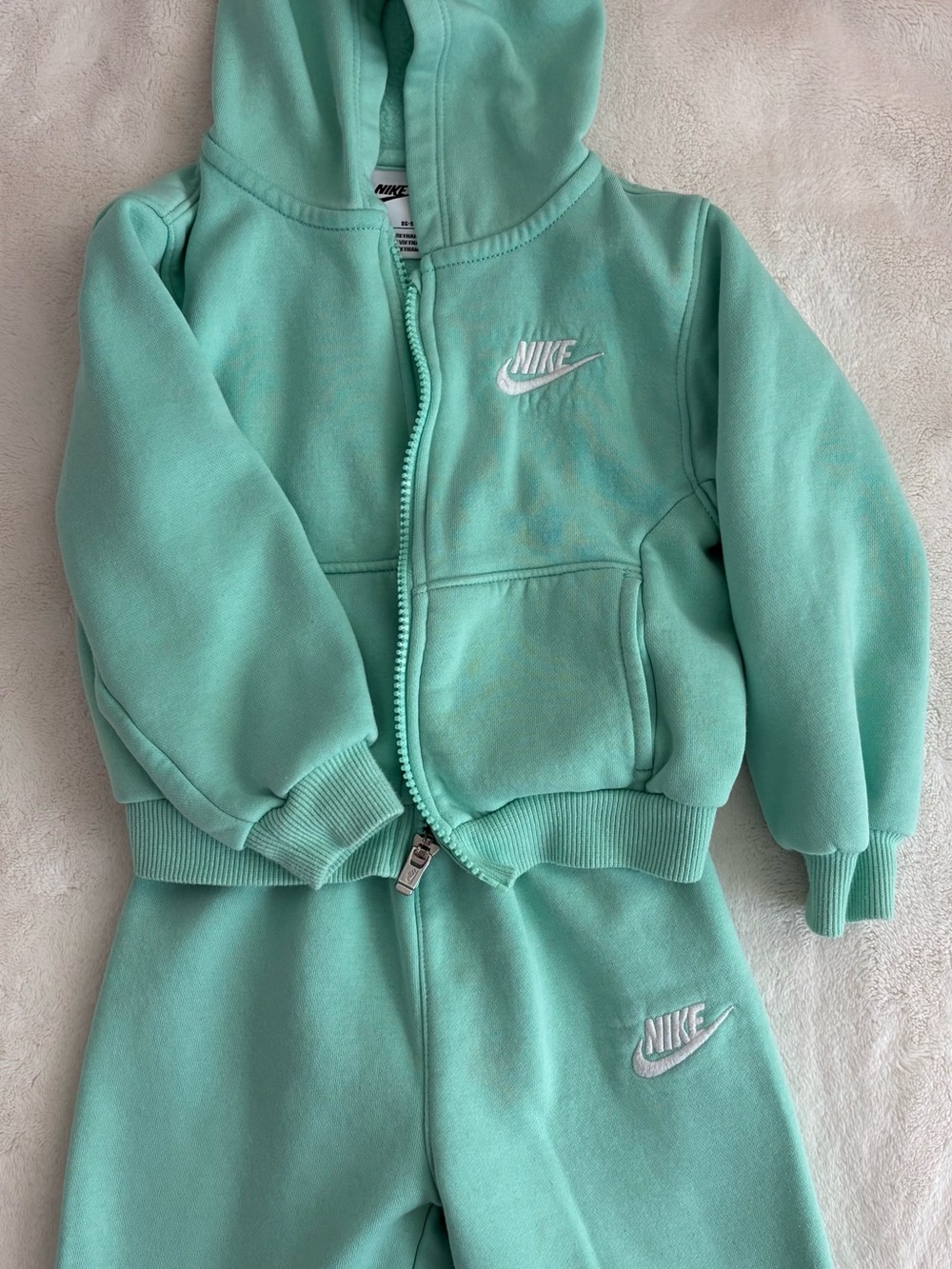 Nike Toddler Girls Tracksuit Set Mint Green Hoodie & Pants 2T